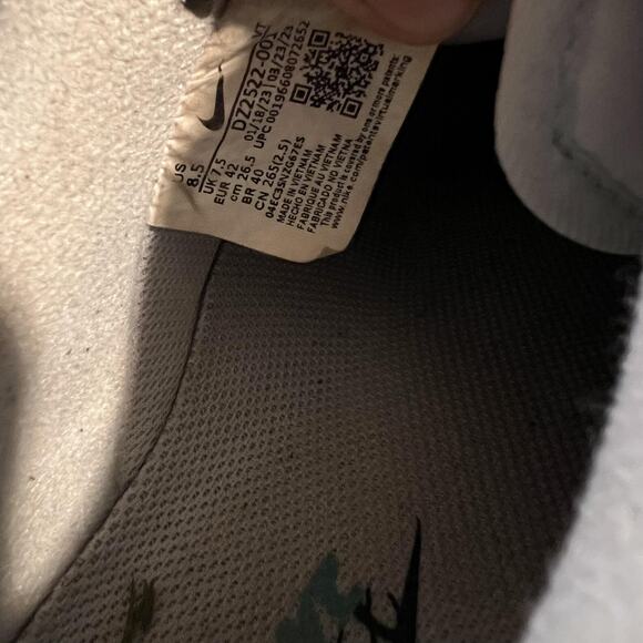 Nike Air Force 1 Low Split Shoes Mens 8.5 Light Silver DZ2522-001 Retro Classic - Picture 12 of 12